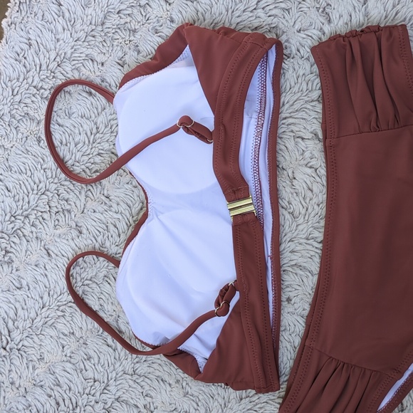 Dusty Pink Ruched Bikini Size Medium ⛱️ - Picture 3 of 5